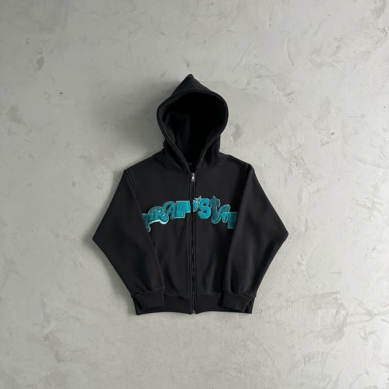 Conjunto Trapstar Wildcard Chenille BlueBlack - HYPER LIST