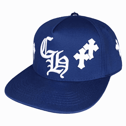 Boné Chrome Hearts Cross Patch Azul - HYPER LIST