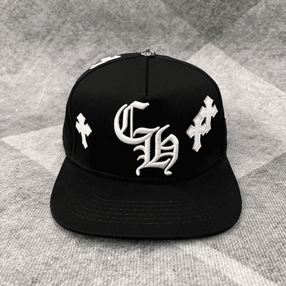 Boné Chrome Hearts Cross Patch Preto - HYPER LIST