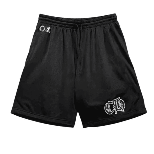 Shorts Chrome Hearts Sports Varsity Black - HYPER LIST