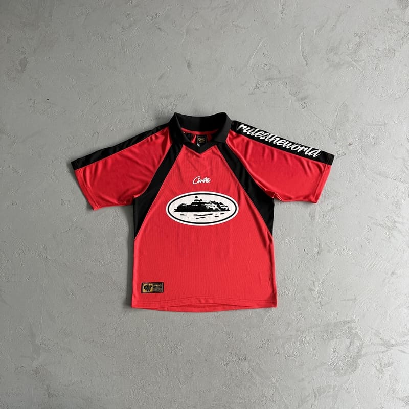 Camiseta Corteiz Alcatraz Football Vermelha - HYPER LIST