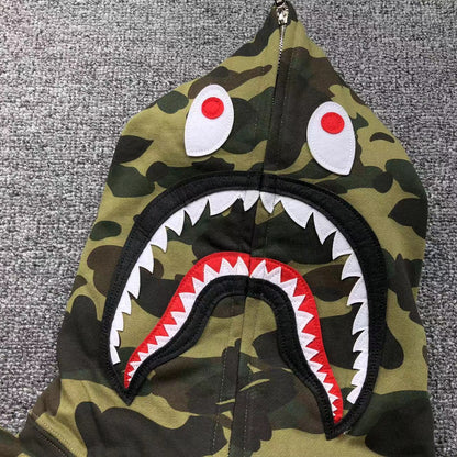 Hoodie BAPE Shark Green