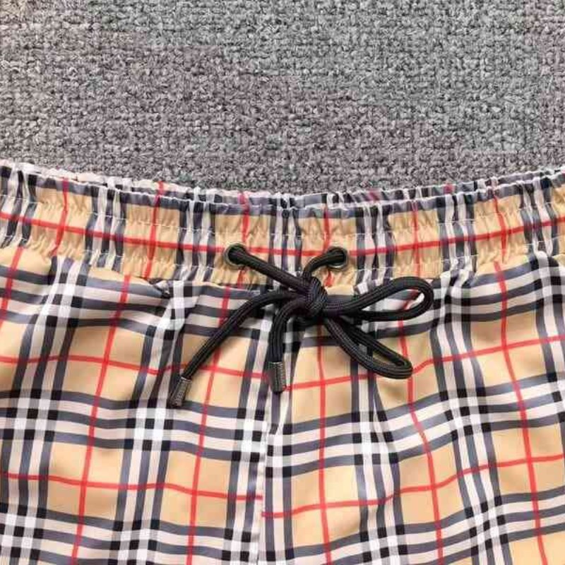 Short Burberry Check Drawcord Swim BY081