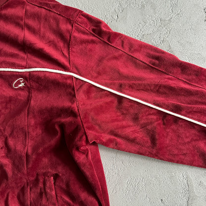 Corteiz Velour Red Tracksuit