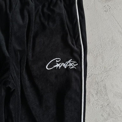 Conjunto Corteiz Veludo Preto - HYPER LIST