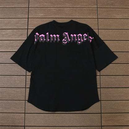 Camiseta Palm Angels Double Logo Oversized - HYPER LIST