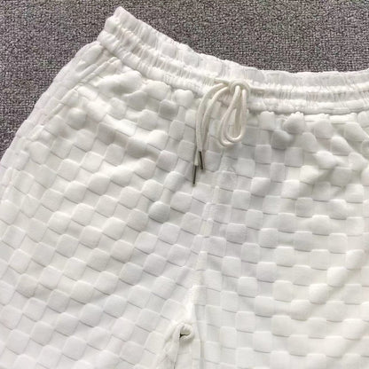 Louis Vuitton White Embroided Short Set