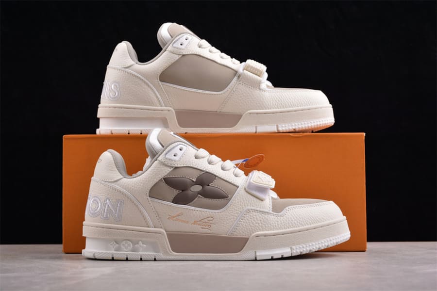 Louis Vuitton Trainer Monogram Flower Beige - HYPER LIST