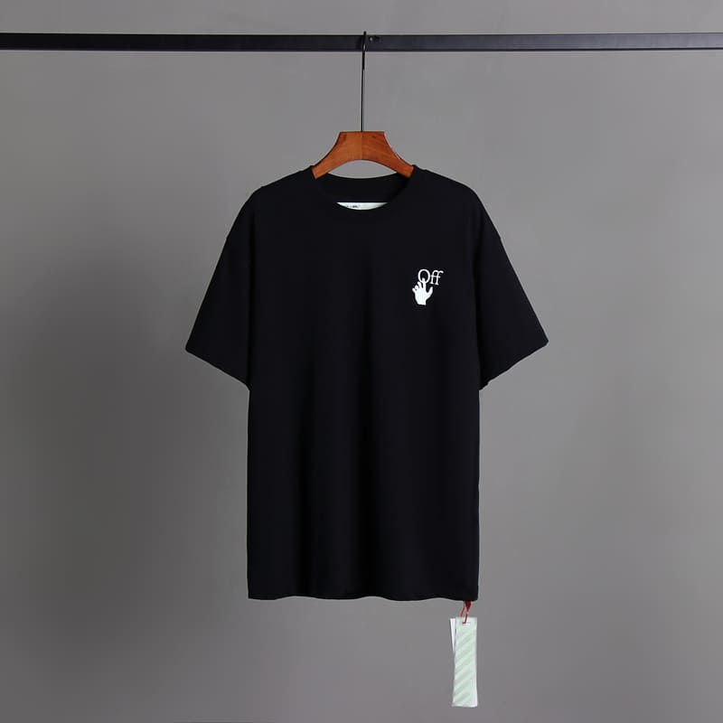 Camiseta Off-White Hand Shake Black - HYPER LIST