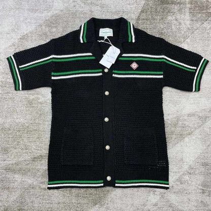 Conjunto Casablanca Crochê Preto e Verde - HYPER LIST