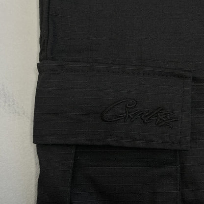 Bermuda Cargo Corteiz Logo Preto - HYPER LIST