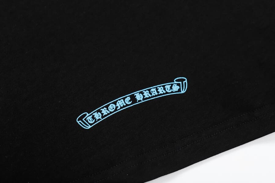 Camiseta Chrome Hearts Triple Cross Logo Preta - HYPER LIST