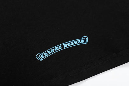 Camiseta Chrome Hearts Triple Cross Logo Preta - HYPER LIST