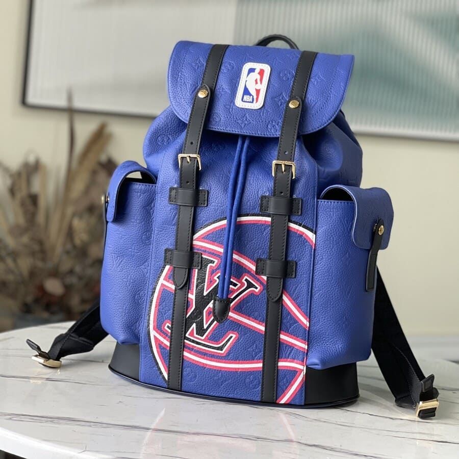 Mochila Louis Vuitton X NBA Christopher MM Blue - HYPER LIST