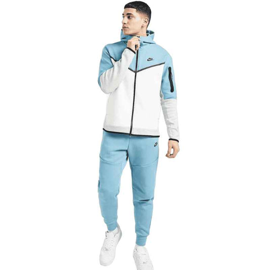 Conjunto Nike Tech Fleece Azul e Cinza - HYPER LIST
