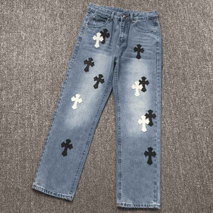 Calça Chrome Hearts Jeans Cross - HYPER LIST