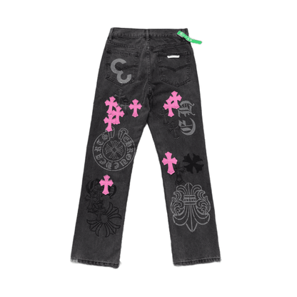 Calça Jeans Chrome Hearts Box Purple - HYPER LIST