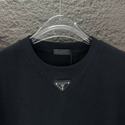 T-shirt Prada Logo Patch Black/White PD054