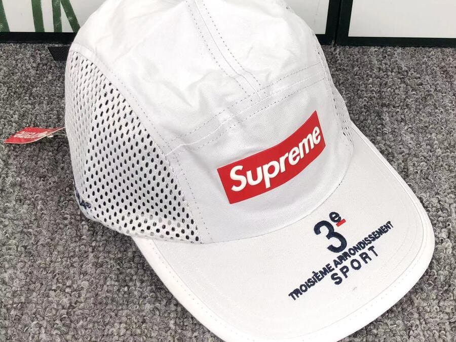 Boné Supreme Mesh Side Panel Camp white - HYPER LIST