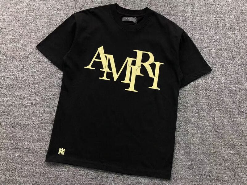 T-shirt à logo décalé Amiri 