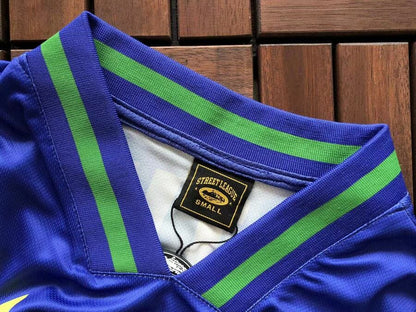 Camiseta Corteiz Futebol Brasil Azul - HYPER LIST