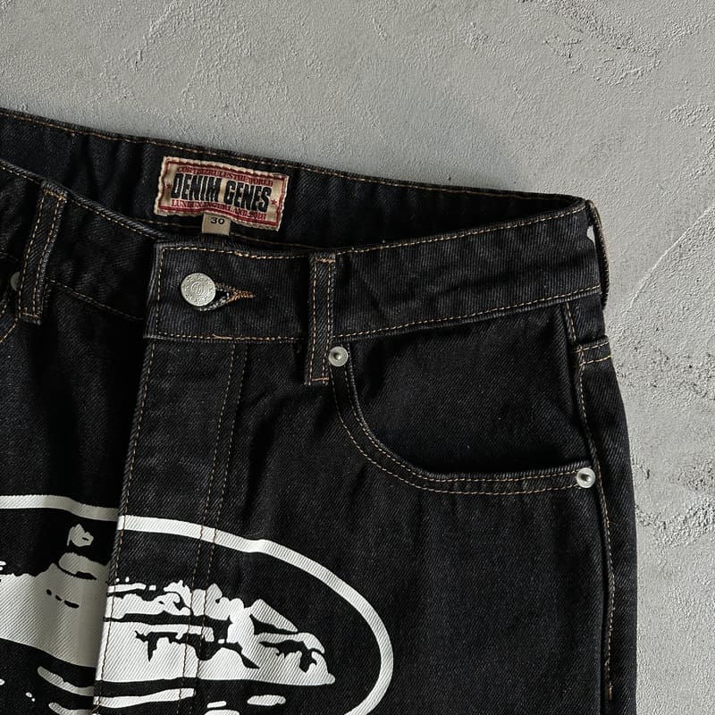 Calça Jeans Corteiz Preto - HYPER LIST