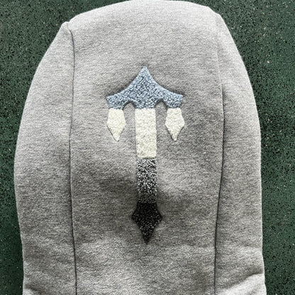 Conjunto Trapstar Chenille Decoded 2.0 Hoodie Grey/Ice Blue - HYPER LIST