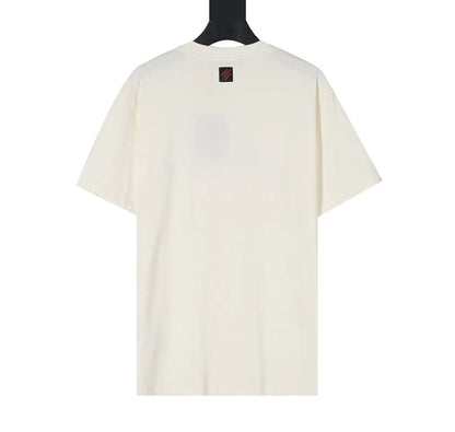 Camiseta Louis Vuitton White Embroidered Lovers - HYPER LIST