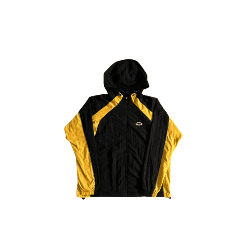 Jaqueta Corta Vento Corteiz Preto Amarelo - HYPER LIST