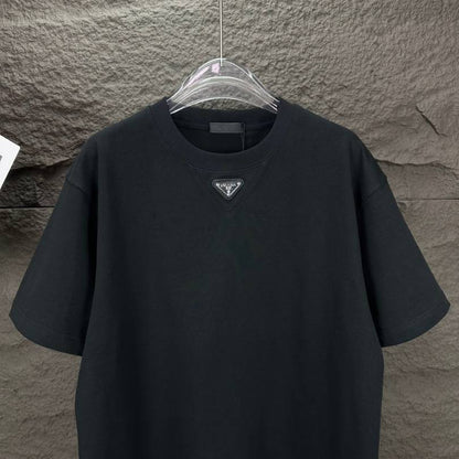 T-shirt Prada Logo Patch Black/White PD054
