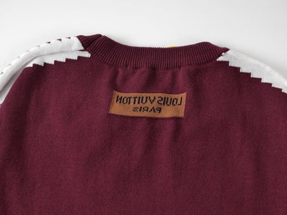 Camiseta Louis Vuitton Short-Sleeved Cotton Intarsia Crewneck - HYPER LIST