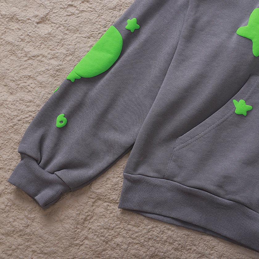 Survêtement Sp5der gris/vert