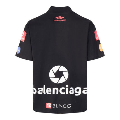 T-shirt oversize Balenciaga Top League noir 
