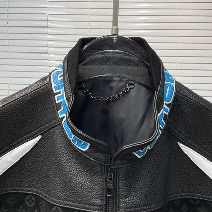 Jaqueta Couro Louis Vuitton Leather Mix Biker - HYPER LIST
