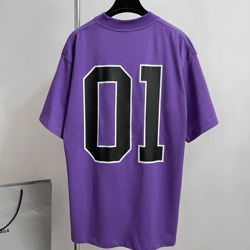Balenciaga Basketball Series Purple T-Shirt 