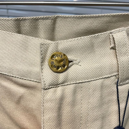 Calça Louis Vuitton Monogram Workwear Carpenter Cream - HYPER LIST