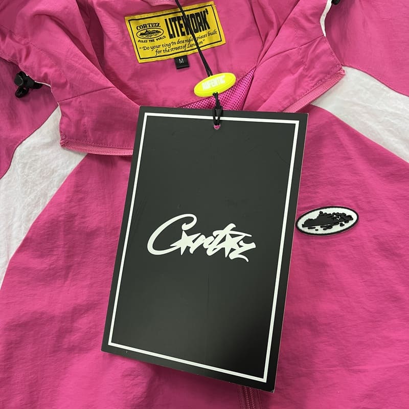 Jaqueta Corta Vento Corteiz pink white - HYPER LIST