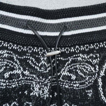 Amiri Bandana Crochet Basketball Shorts
