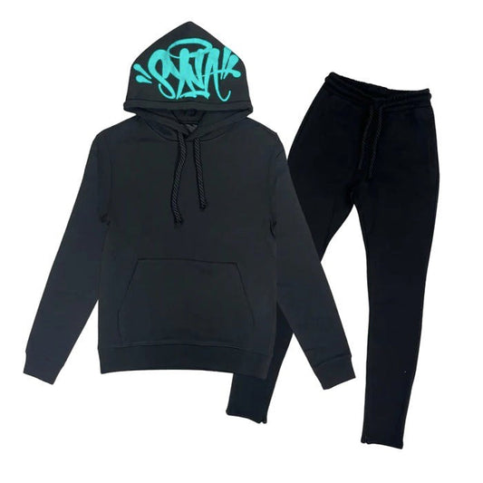 Conjunto Synaworld Logo Preto/Azul - HYPER LIST
