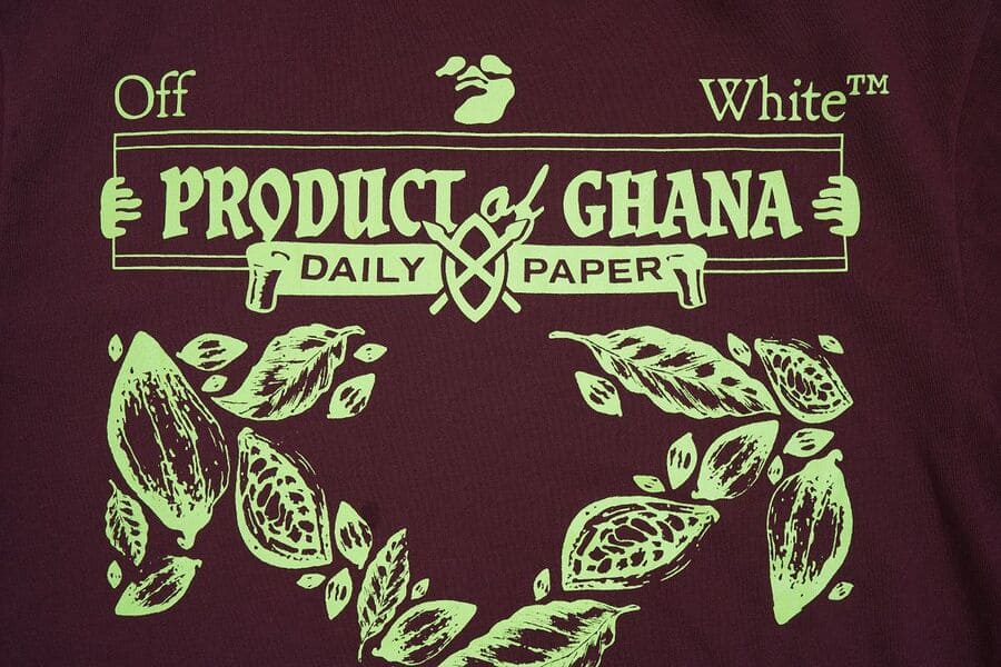 Camiseta Off-White x Daily Paper x Surf Ghana - HYPER LIST