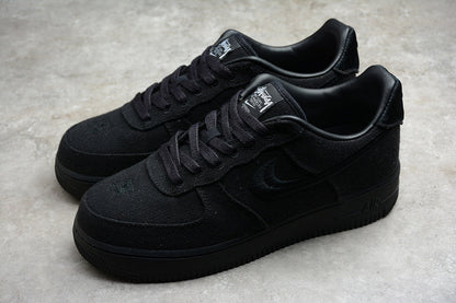 Stussy x Nike Air Force 1 Triple Black - HYPER LIST