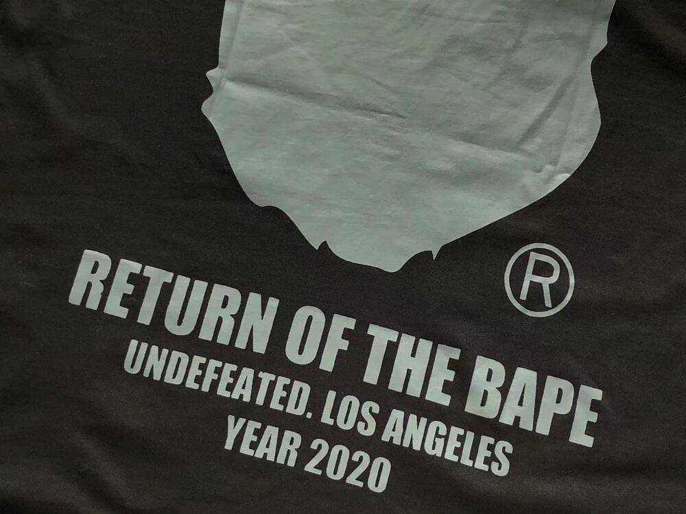 T-shirt BAPE x Undefeated Ape Head 