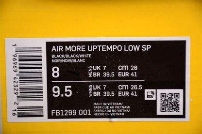 Pronta Entrega - Nike Air More Uptempo Low AMBUSH Black - HYPER LIST