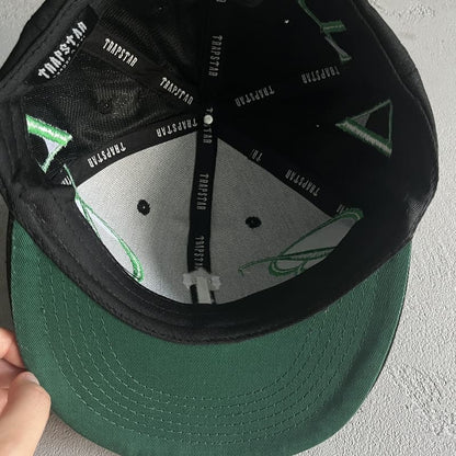 Trapstar Script Fitted Cap Black/Green - HYPER LIST