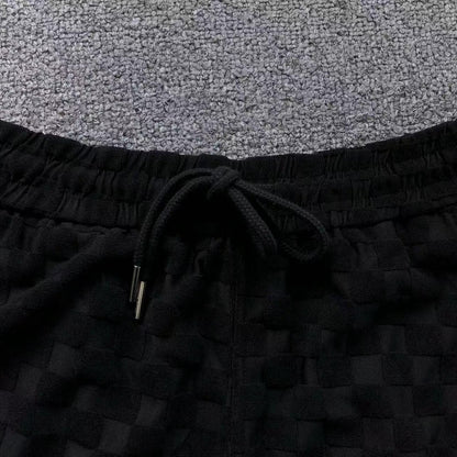 Louis Vuitton Black Embroided Short Set - HYPER LIST