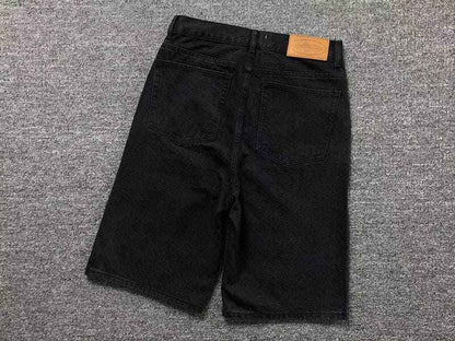 Shorts Corteiz Alcatraz Denim Washed Black - HYPER LIST