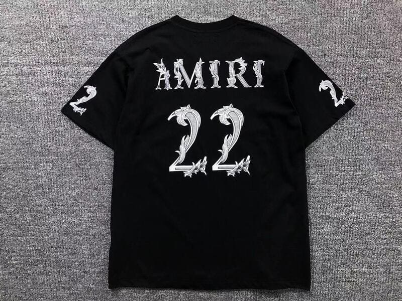 Amiri 22 Logo-Print T-Shirt White Black 