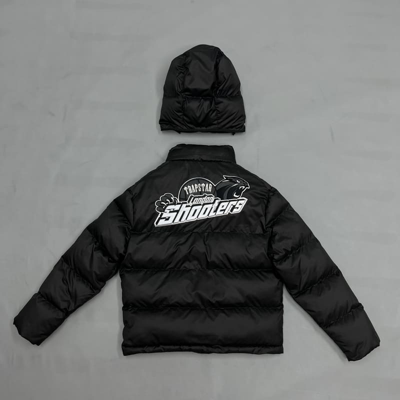 Trapstar Shooters Hooded Puffer Black/Reflective - HYPER LIST