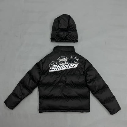 Trapstar Shooters Hooded Puffer Black/Reflective - HYPER LIST
