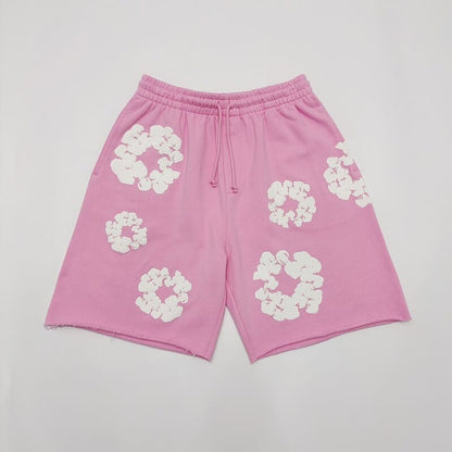Short en jean déchiré The Cotton Wreath Rose